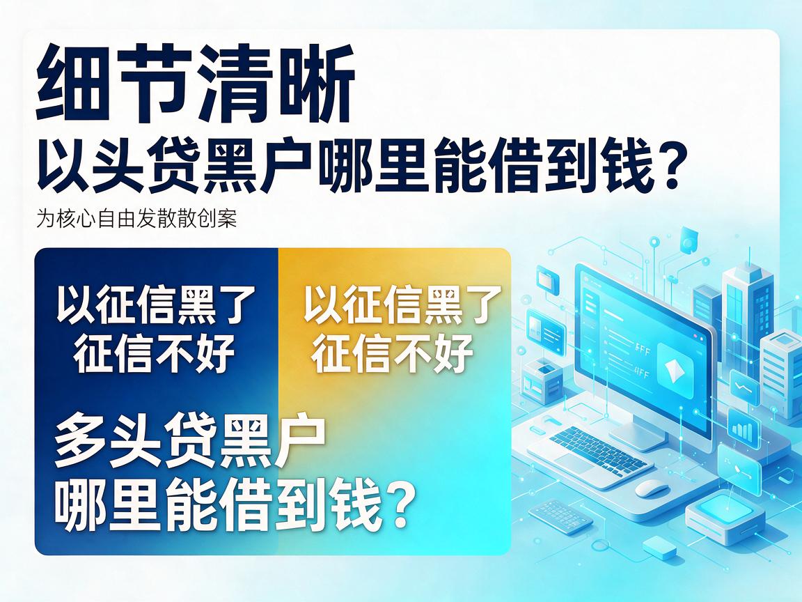 征信黑了、征信不好、多头贷黑户哪里能借到钱？这份全面解读告诉你答案