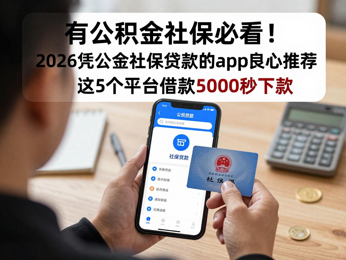 有公积金社保必看!2026凭公积金社保贷款的app良心推荐,这5个平台借款5000秒下款