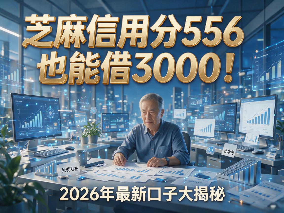 芝麻信用分556也能借3000!2026年最新口子大揭秘