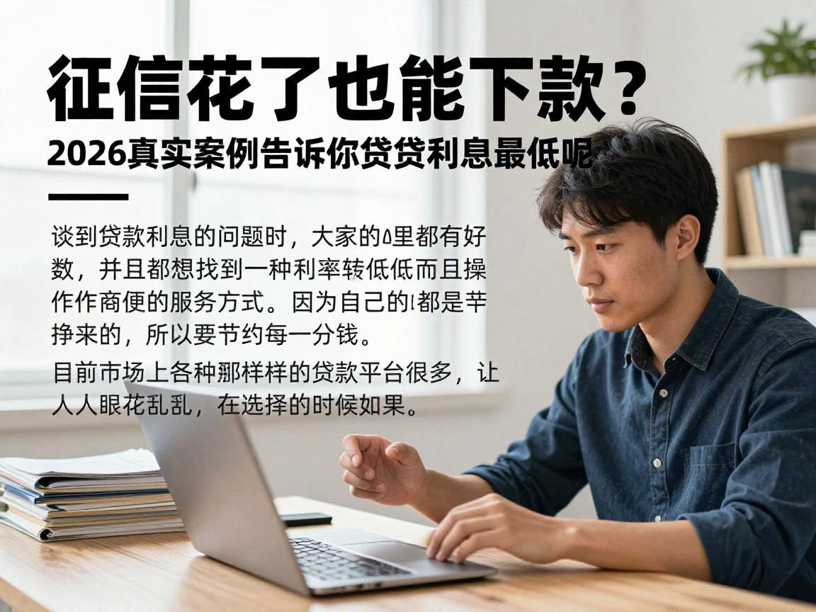 征信花了也能下款？2026真实案例告诉你贷款哪个好借贷利息最低呢
