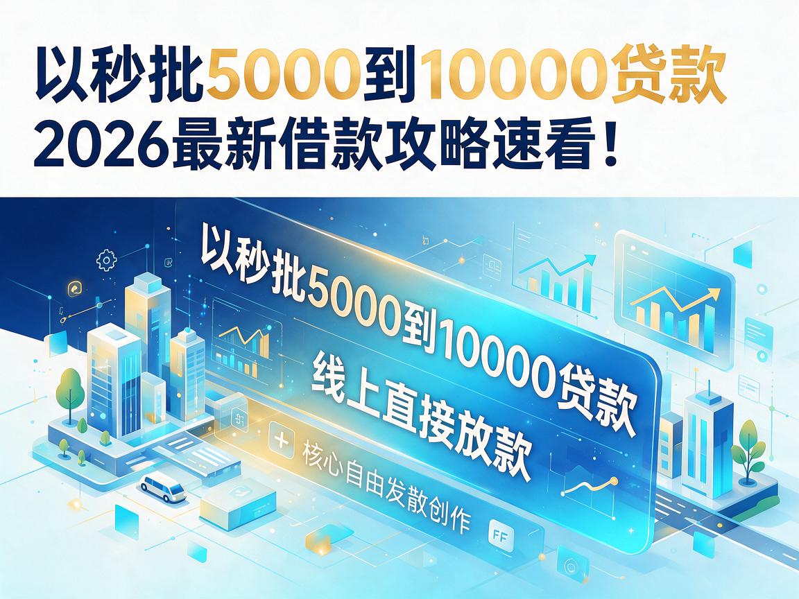 秒批5000到10000贷款,线上直接放款,2026最新借款攻略速看!