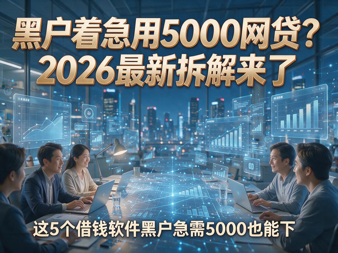 黑户着急用5000网贷？2026最新拆解来了，这5个借钱软件黑户急需5000也能下！