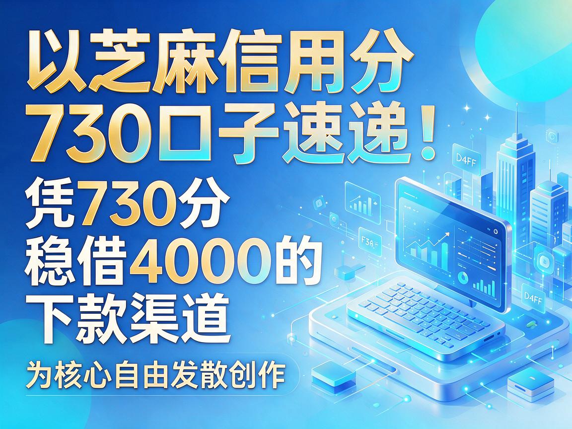 芝麻信用分730口子速递!盘点5个凭730分稳借4000的下款渠道