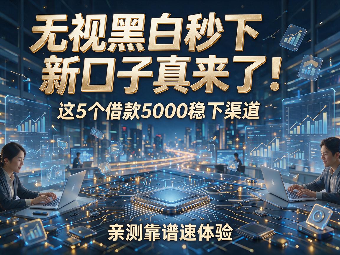 无视黑白秒下新口子真来了!这5个借款5000稳下渠道,亲测靠谱速体验
