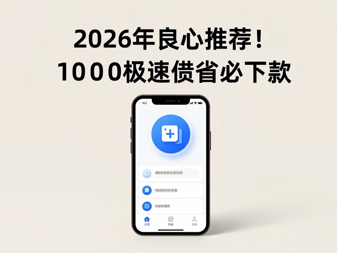 2026年良心推荐!这五个极速贷款APP,1000极速借款必下款