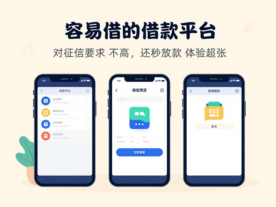 这5个容易借的借款平台,对征信要求不高还秒放款,体验超赞