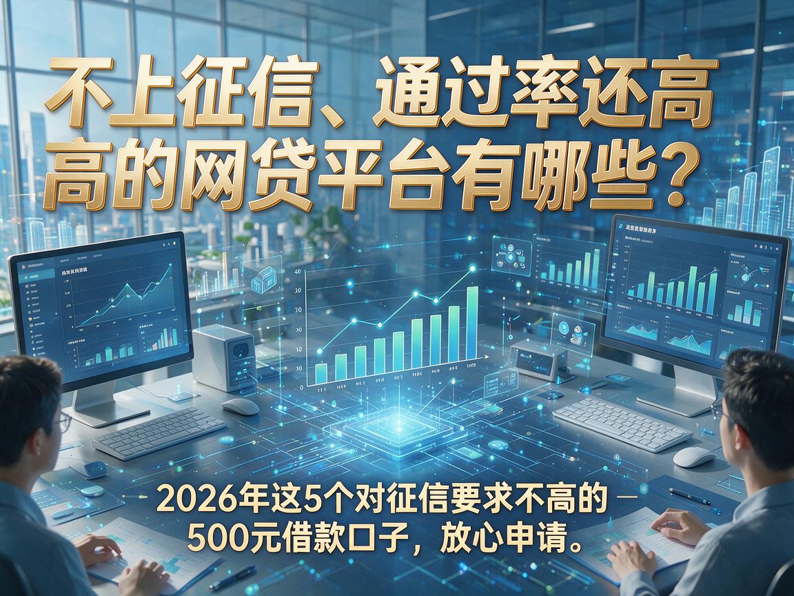 不上征信、通过率还高的网贷平台有哪些?2026年这5个对征信要求不高的500元借款口子,放心申请!