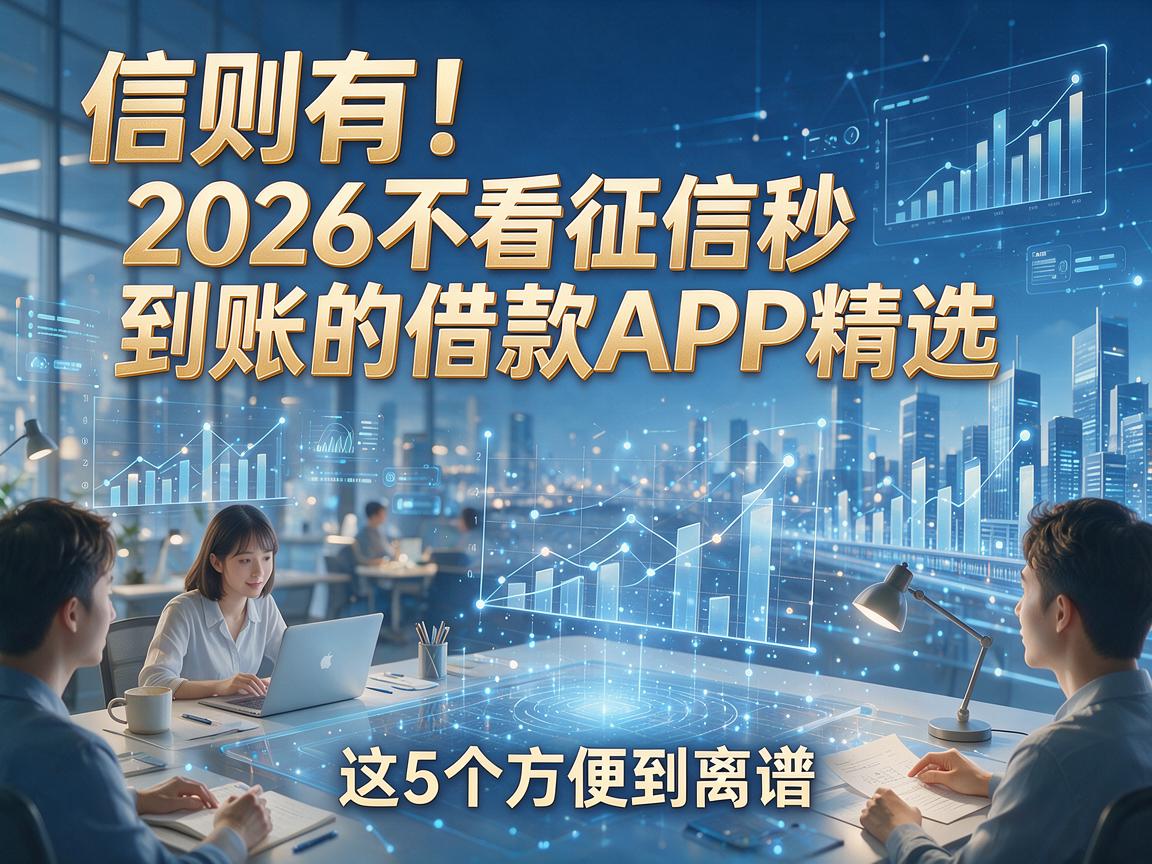 信则有！2026不看征信秒到账的借款APP精选，这5个方便到离谱