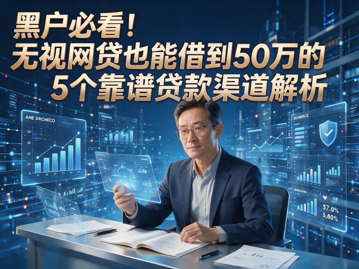 黑户必看!无视网贷也能借到50万的5个靠谱贷款渠道解析