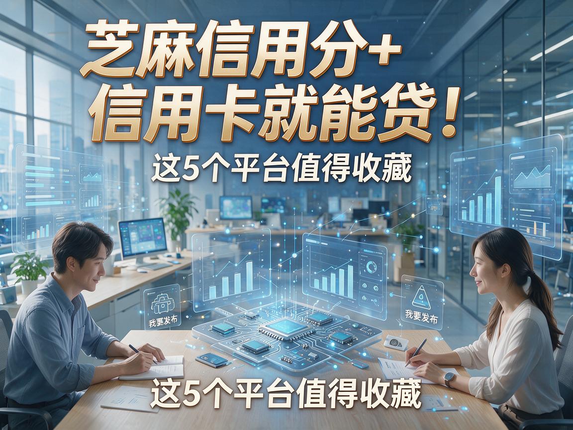 芝麻信用分+信用卡就能贷！这5个平台值得收藏