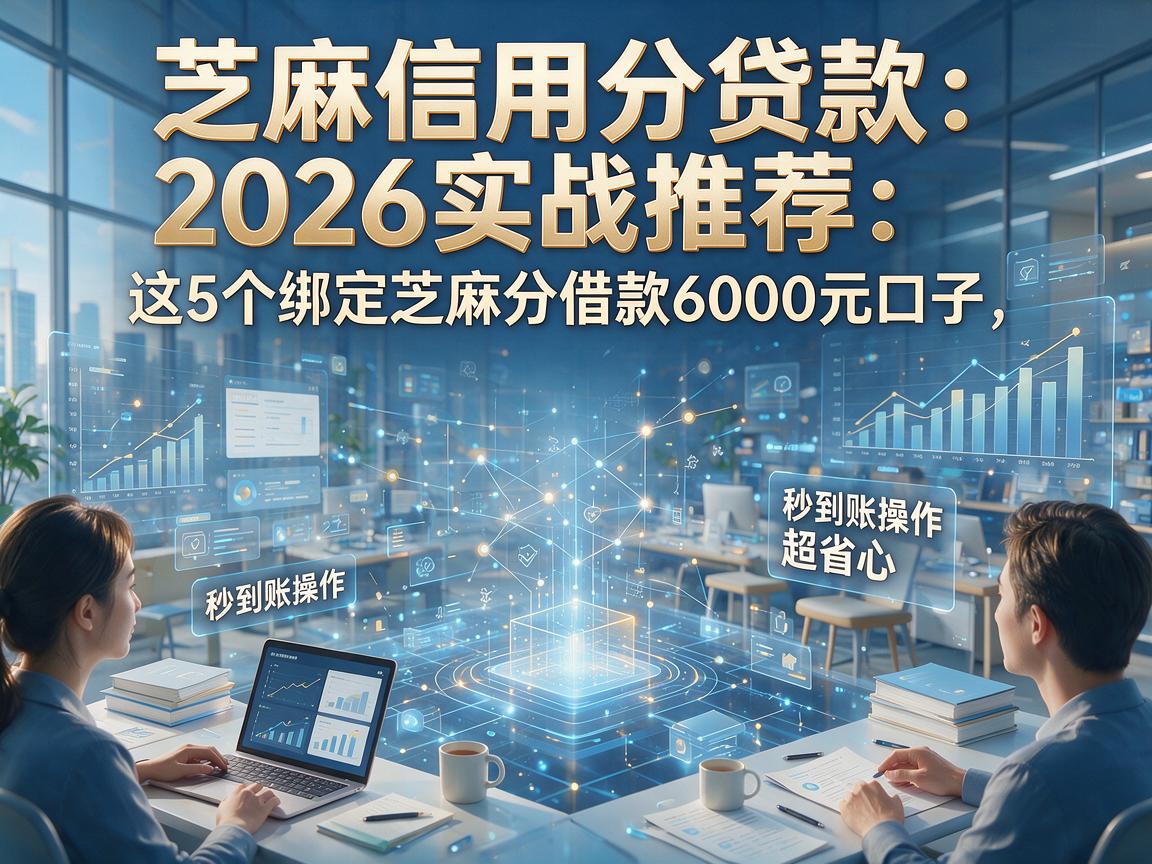 芝麻信用分贷款2026实战推荐:这5个绑定芝麻分借款6000元口子,秒到账操作超省心