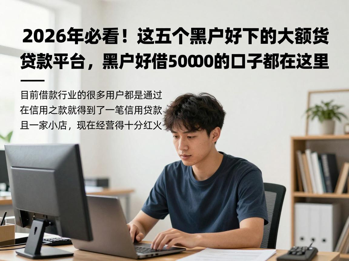2026年必看!这五个黑户好下的大额贷款平台,黑户好借50000的口子都在这里