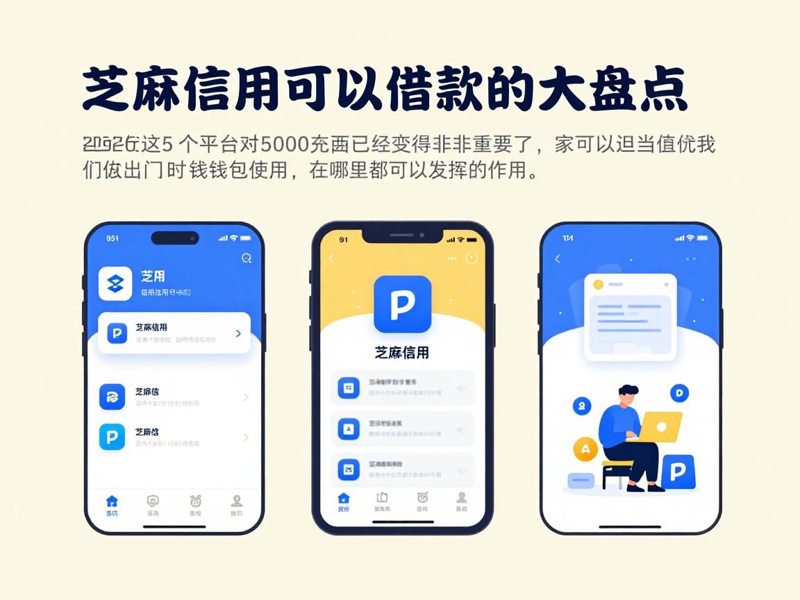 芝麻信用可以借款的app大盘点!2026这5个平台对5000元借款要求不高