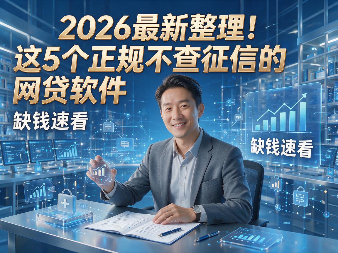 2026最新整理！这5个正规不查征信的网贷软件，缺钱速看