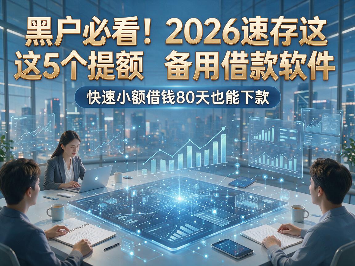 黑户必看!2026速存这5个提额备用借款软件,快速小额借钱80天也能下款