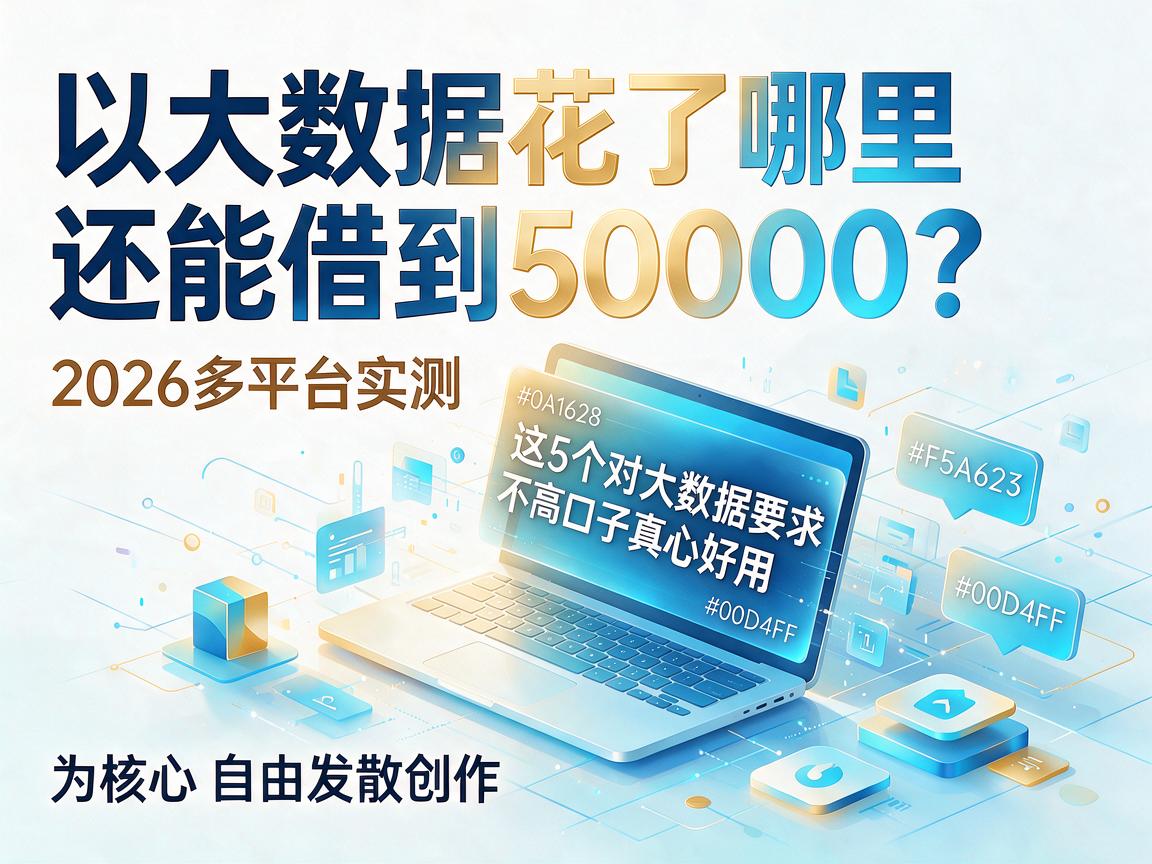 大数据花了哪里还能借到50000?2026多平台实测:这5个对大数据要求不高的口子真心好用