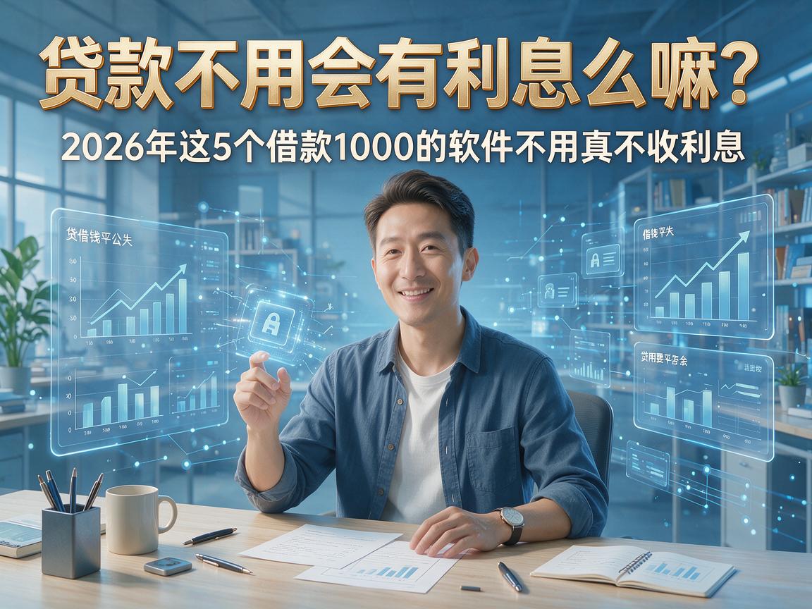 贷款不用会有利息么嘛？2026年这5个借款1000的软件不用真不收利息