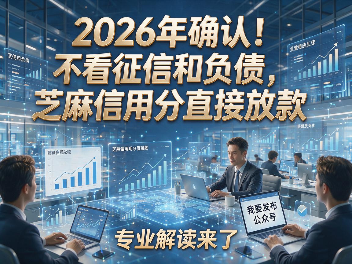 2026年确认!不看征信和负债,芝麻信用分直接放款,专业解读来了!