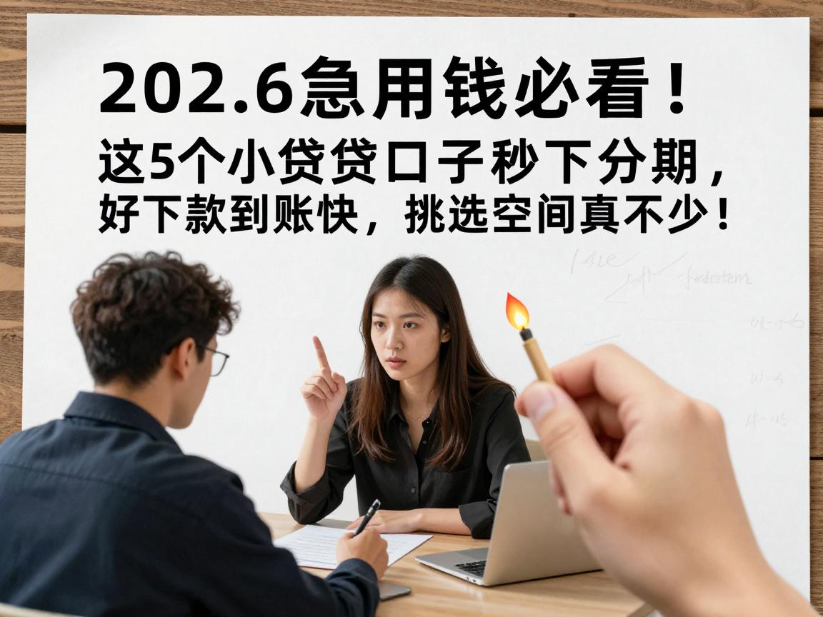 2026急用钱必看!这5个小贷口子秒下分期,好下款到账快,挑选空间真不少!