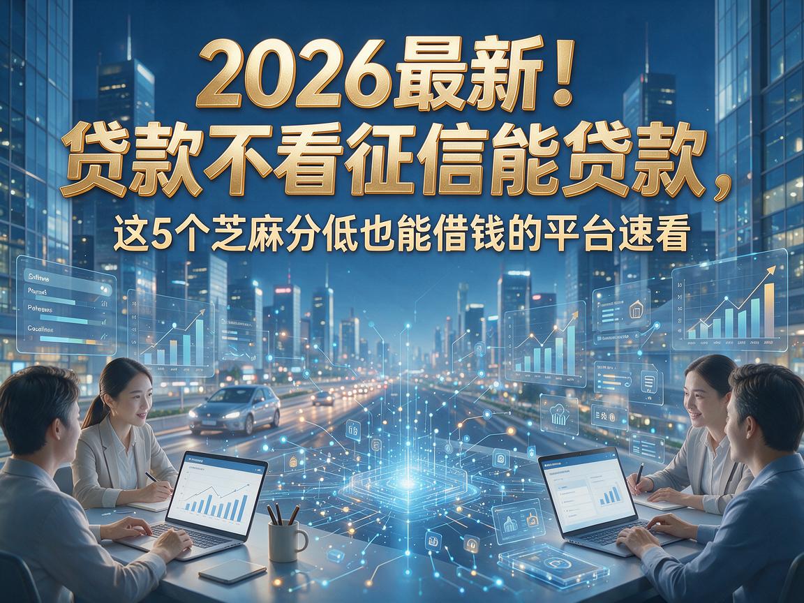 2026最新！贷款不看征信能贷款，这5个芝麻分低也能借钱的平台速看