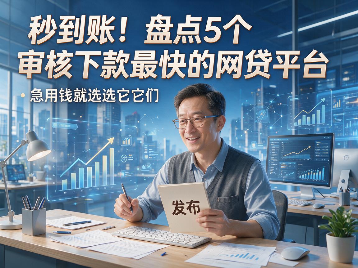 秒到账!盘点5个审核下款最快的网贷平台,急用钱就选它们