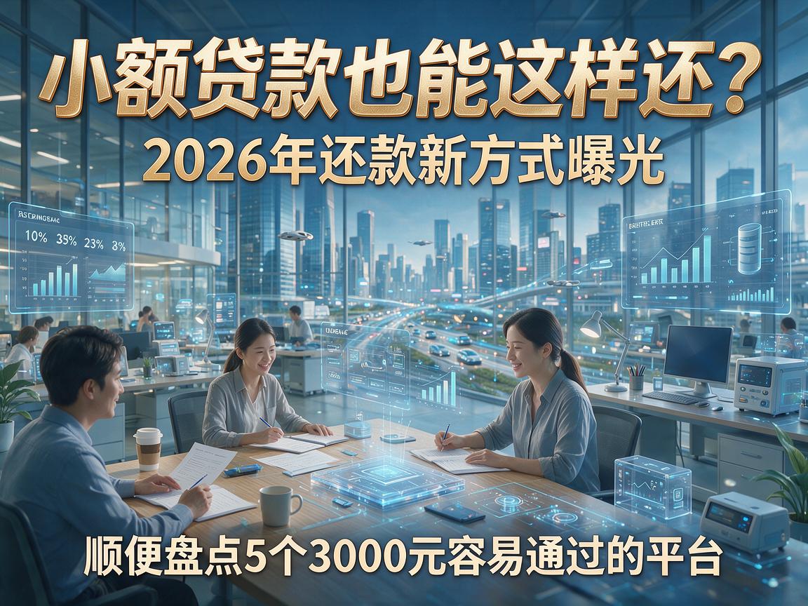 小额贷款也能这样还?2026年还款新方式曝光,顺便盘点5个3000元容易通过的平台