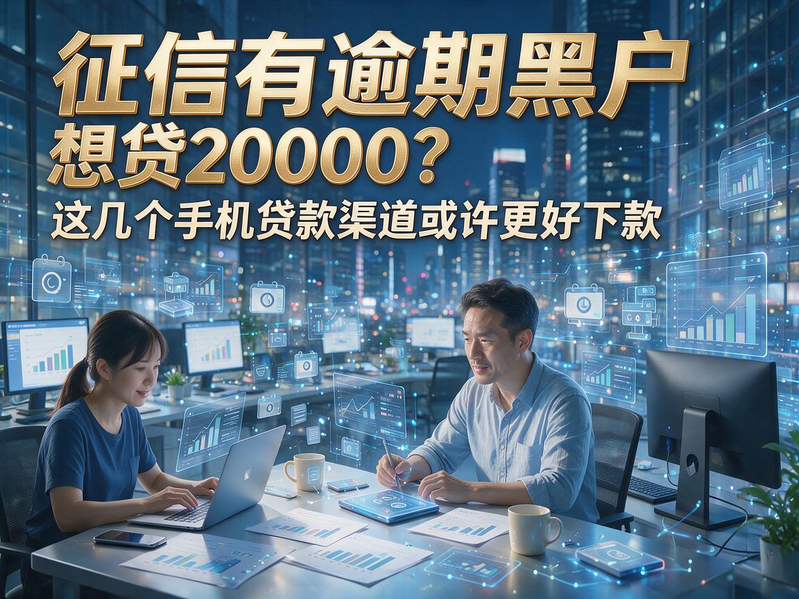 征信有逾期黑户想贷20000?这几个手机贷款渠道或许更好下款!