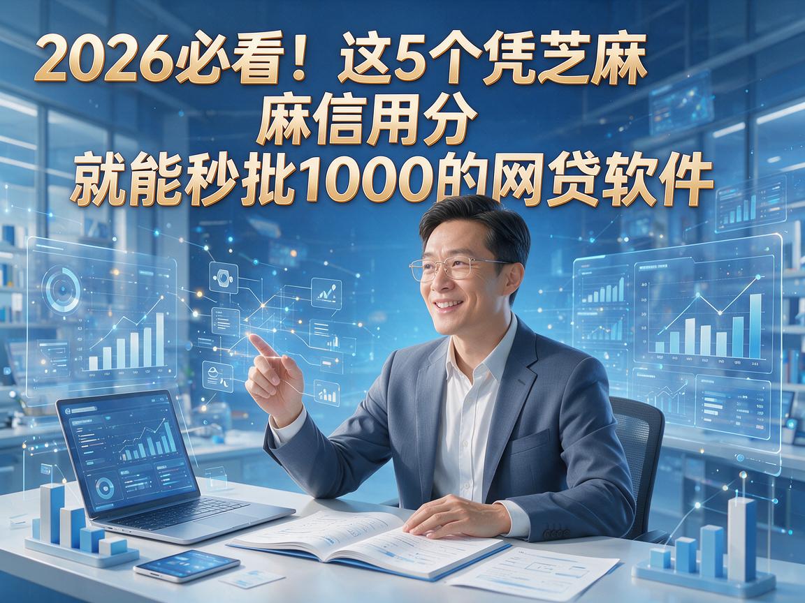 2026必看!这5个凭芝麻信用分就能秒批1000的网贷软件