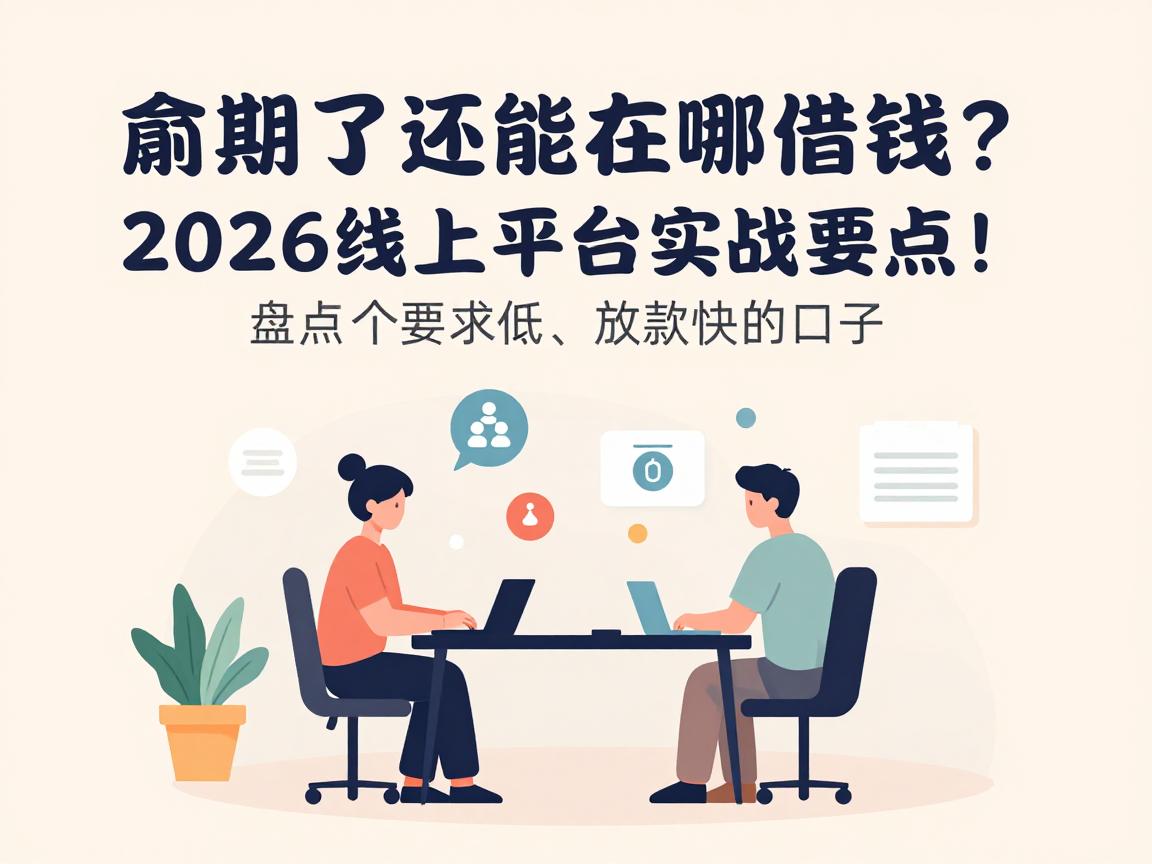 逾期了还能在哪借钱?2026线上平台实战要点!盘点5个要求低、放款快的口子