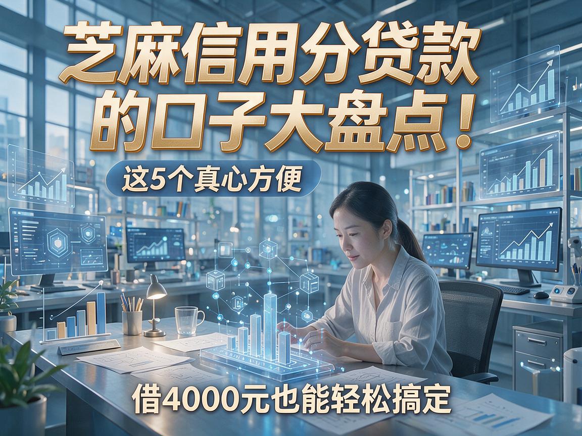 芝麻信用分贷款的口子大盘点!这5个真心方便,借4000元也能轻松搞定