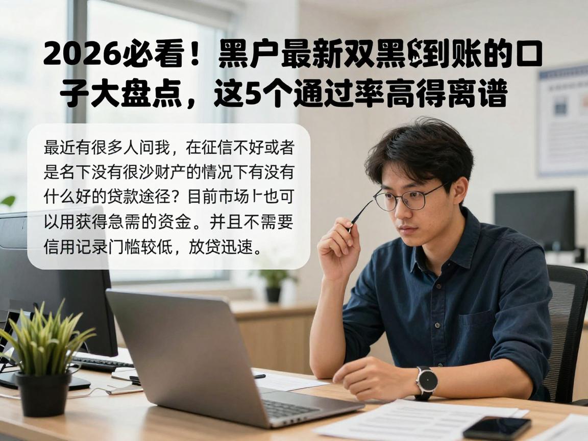 2026必看！黑户最新双黑秒到账的口子大盘点，这5个通过率高得离谱
