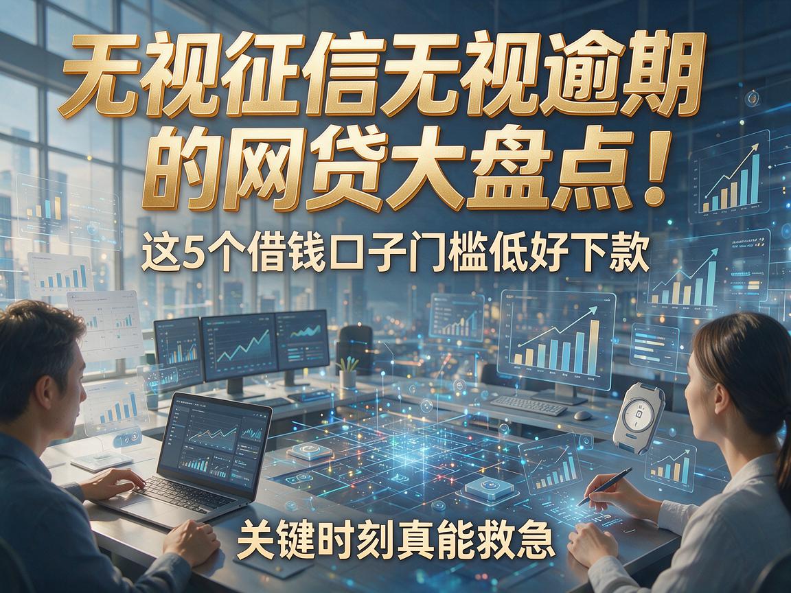 无视征信无视逾期的网贷大盘点！这5个借钱口子门槛低好下款，关键时刻真能救急