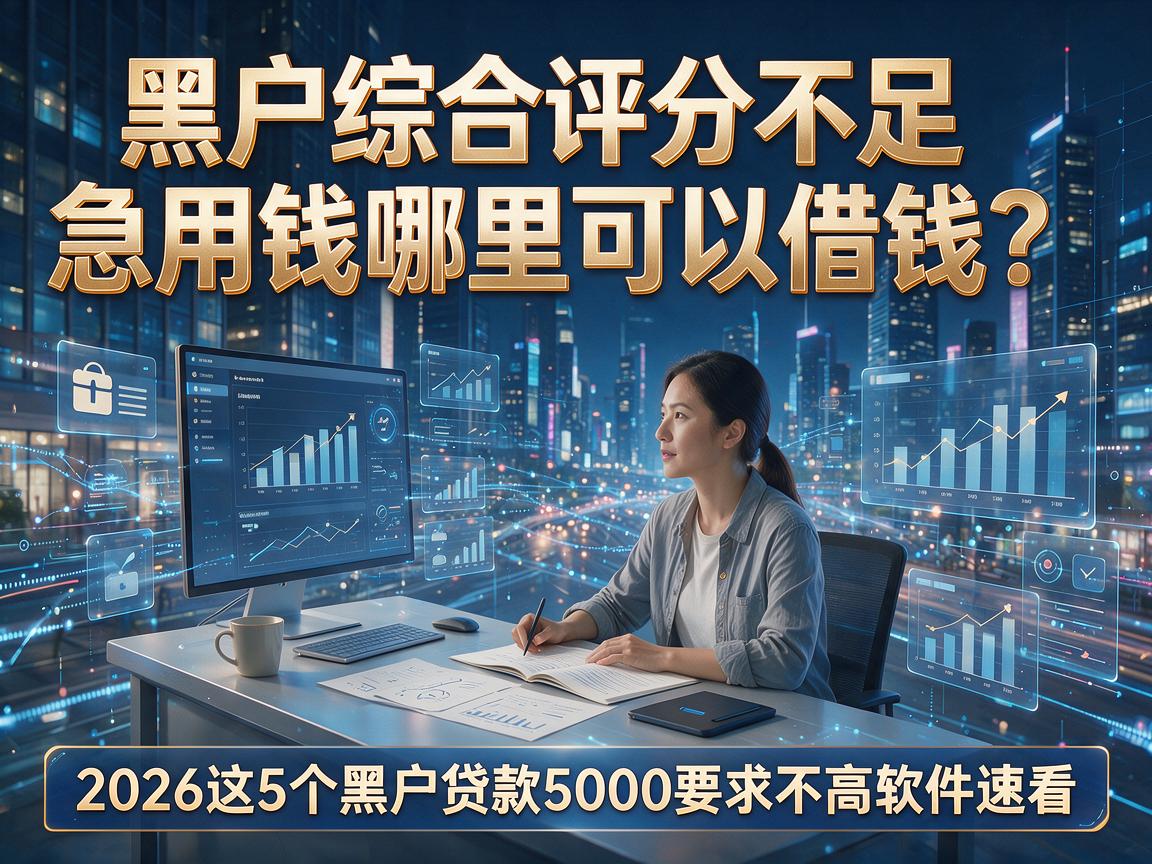 黑户综合评分不足急用钱哪里可以借钱?2026这5个黑户贷款5000要求不高软件速看