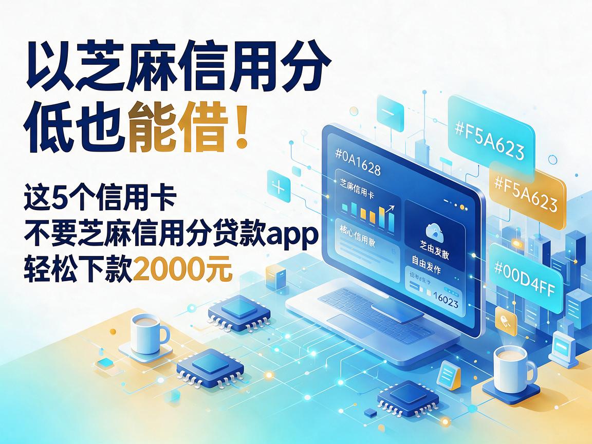 芝麻信用分低也能借!这5个信用卡不要芝麻信用分贷款app,轻松下款2000元