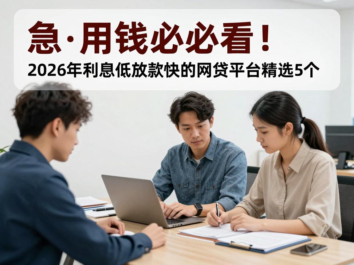 急用钱必看！2026年利息低放款快的网贷平台精选5个，精心整理速收藏
