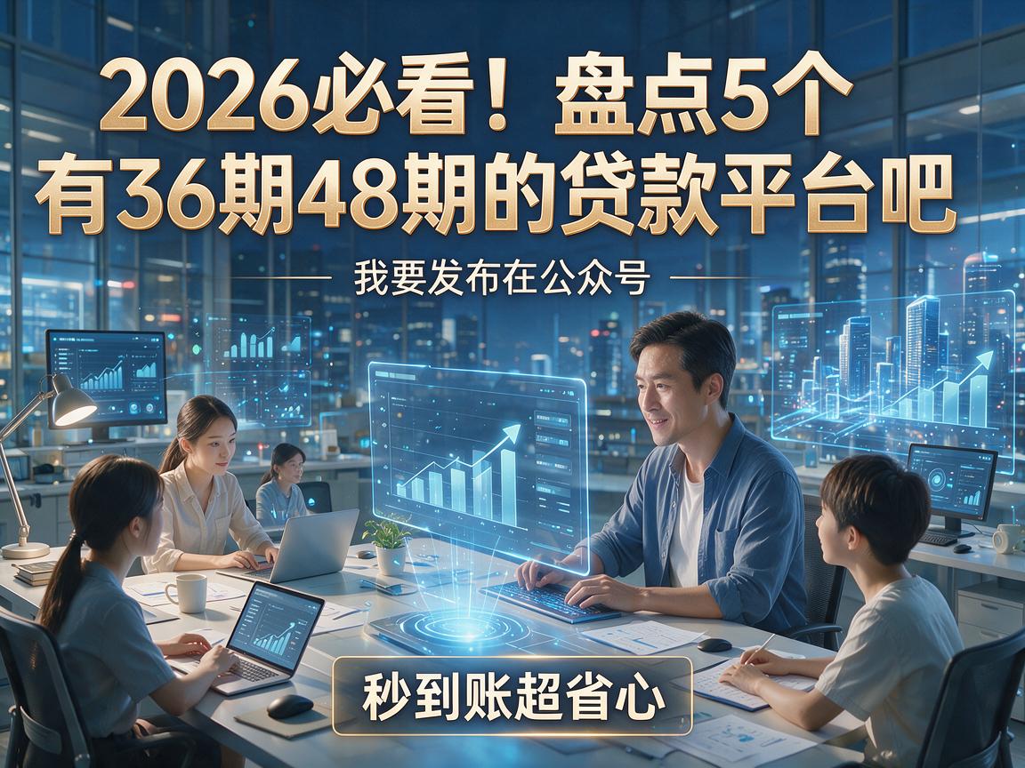 2026必看!盘点5个有36期48期的贷款平台吧,秒到账超省心