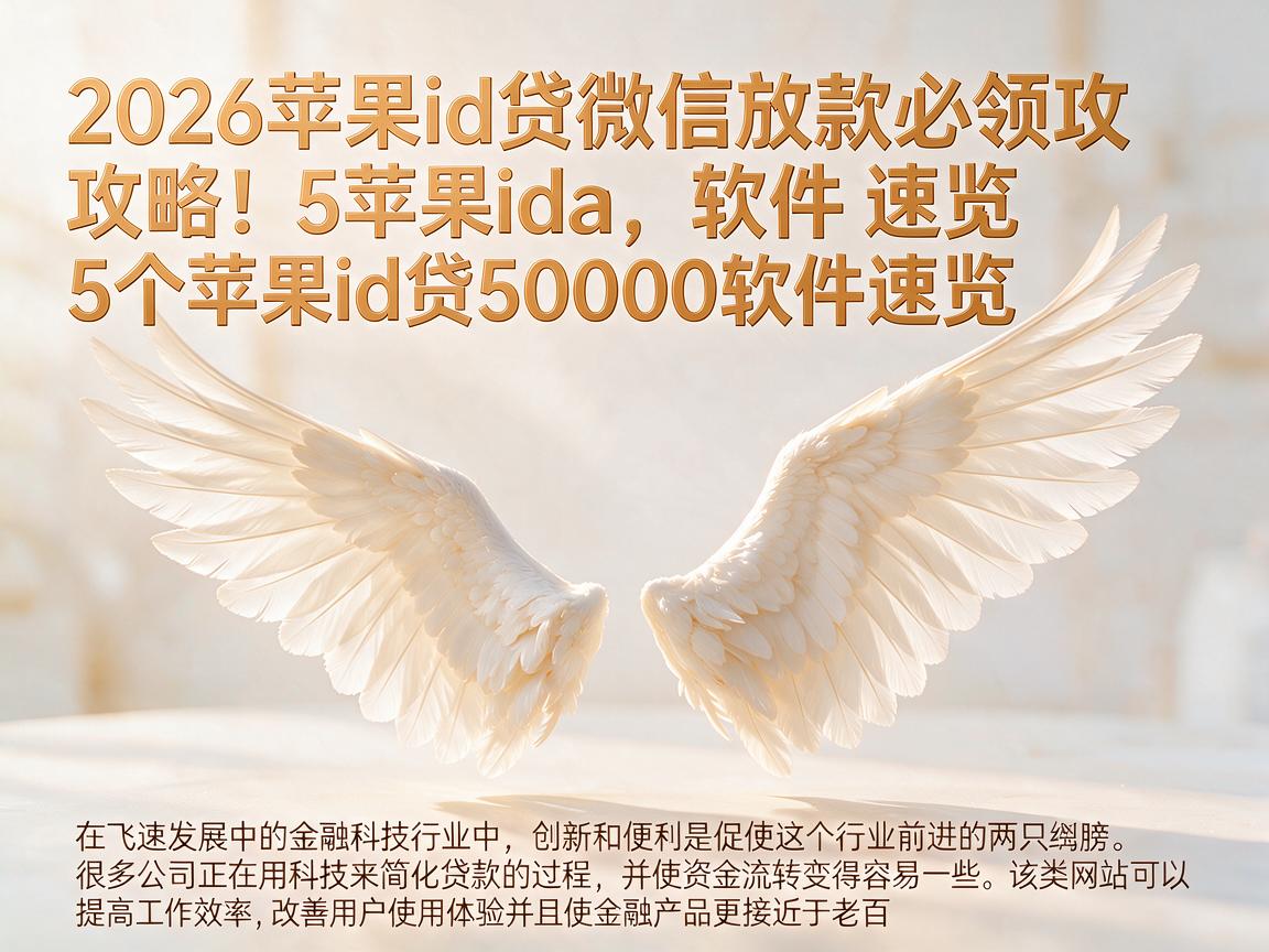 2026苹果id贷微信放款必领攻略!5个苹果id贷50000软件速览