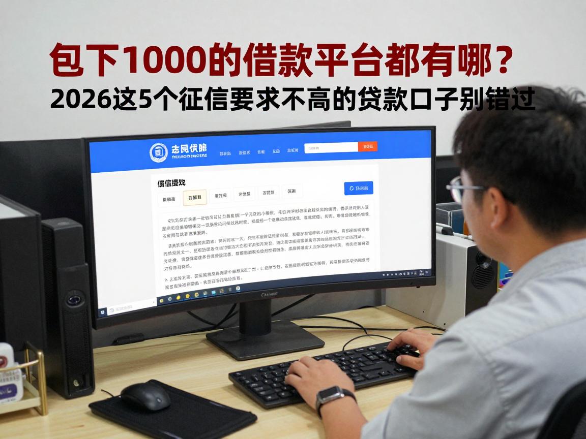 包下1000的借款平台都有哪些？2026这5个征信要求不高的贷款口子别错过