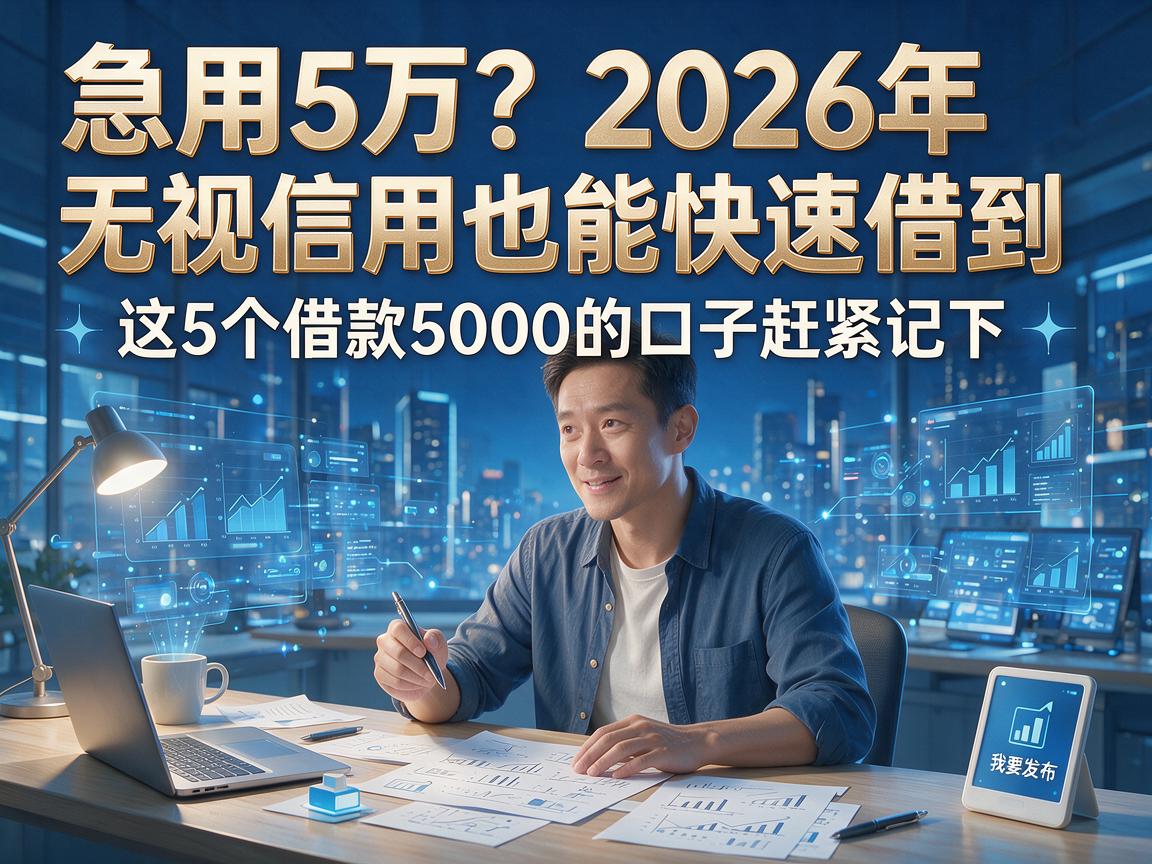急用5万？2026年无视信用也能快速借到，这5个借款5000的口子赶紧记下！