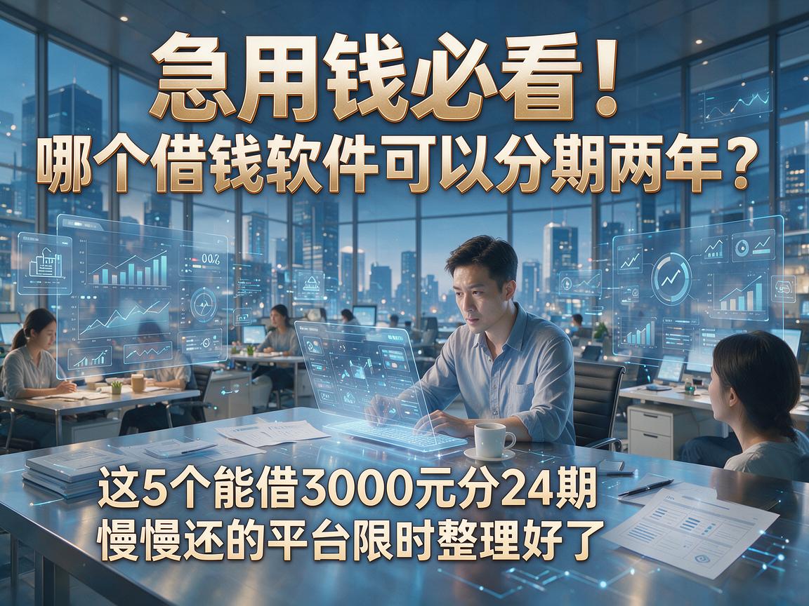 急用钱必看！哪个借钱软件可以分期两年？这5个能借3000元分24期慢慢还的平台限时整理好了