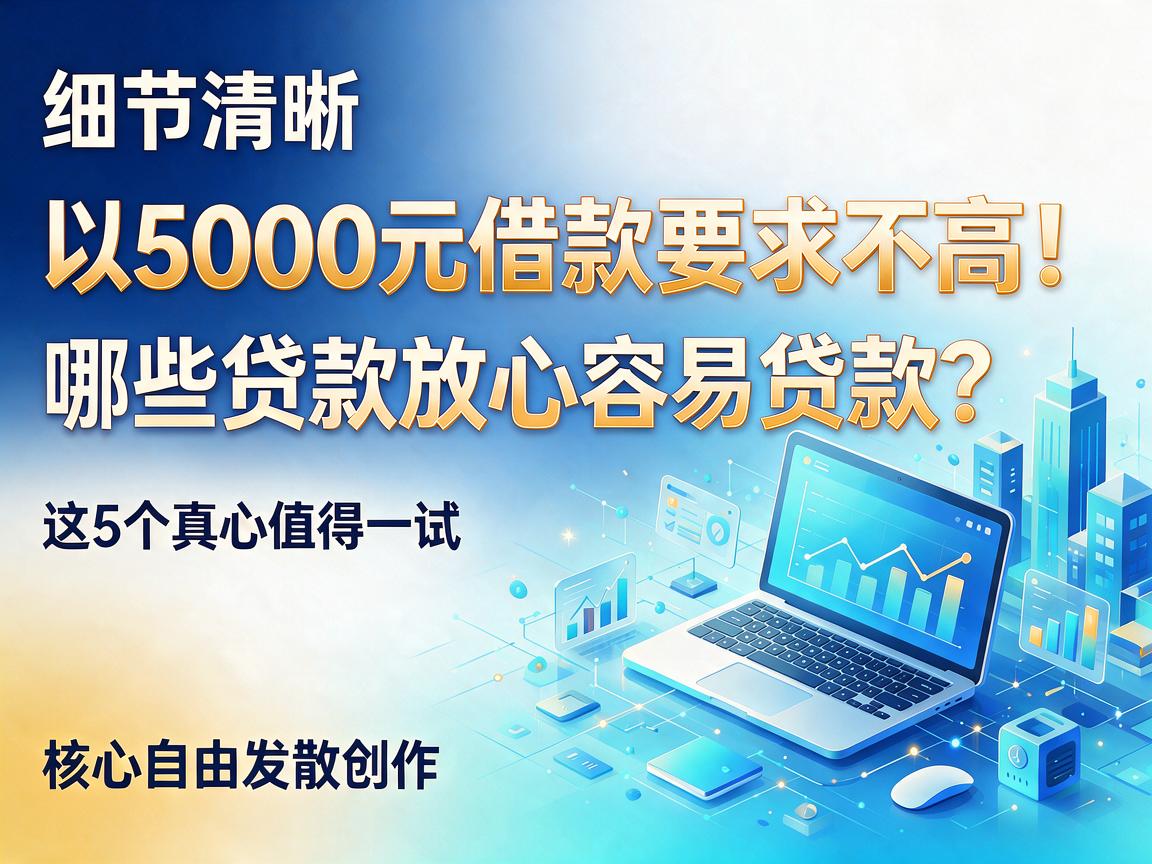 5000元借款要求不高！哪些贷款放心容易贷款？这5个真心值得一试