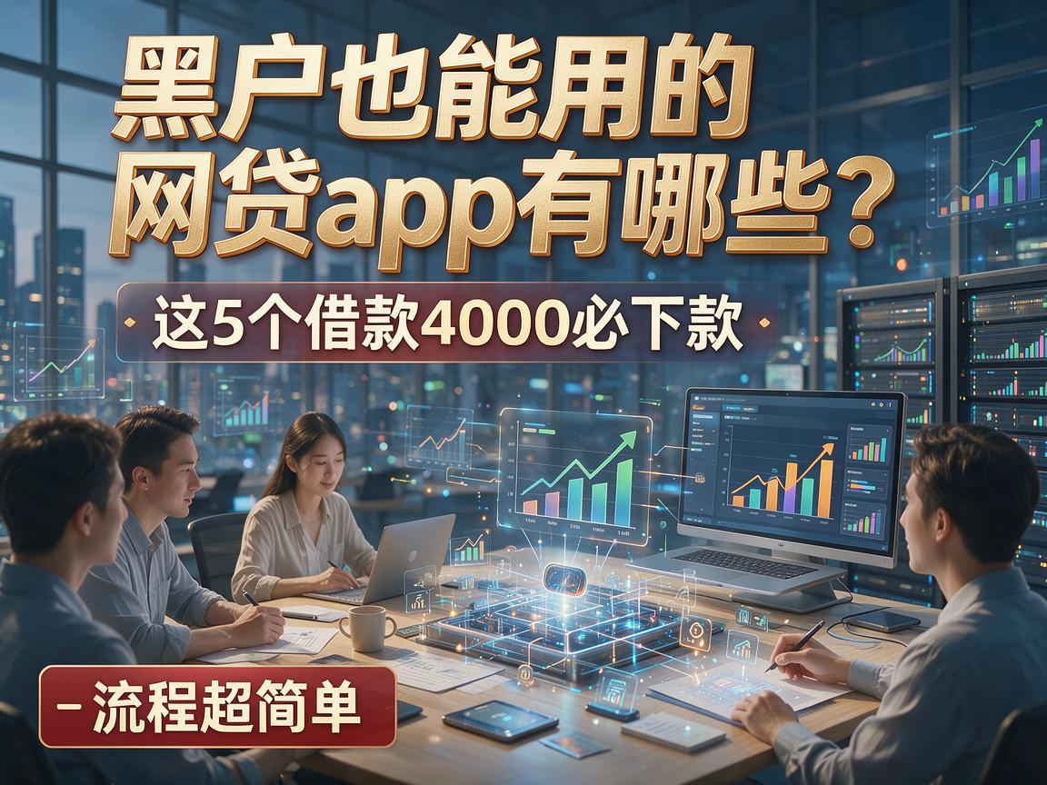 黑户也能用的网贷app有哪些?这5个借款4000必下款,流程超简单!