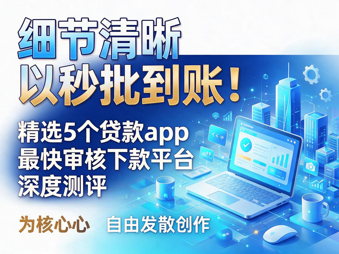 秒批到账！精选5个贷款app最快审核下款平台深度测评