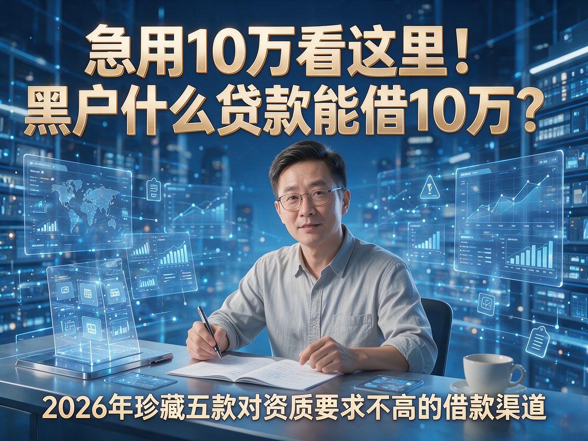 急用10万看这里!黑户什么贷款能借10万?2026年珍藏五款对资质要求不高的借款渠道