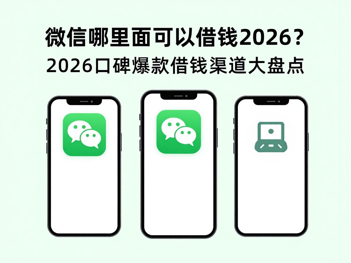 微信哪里面可以借钱2026？2026口碑爆款借钱渠道大盘点，这五个贷款APP值得收藏！