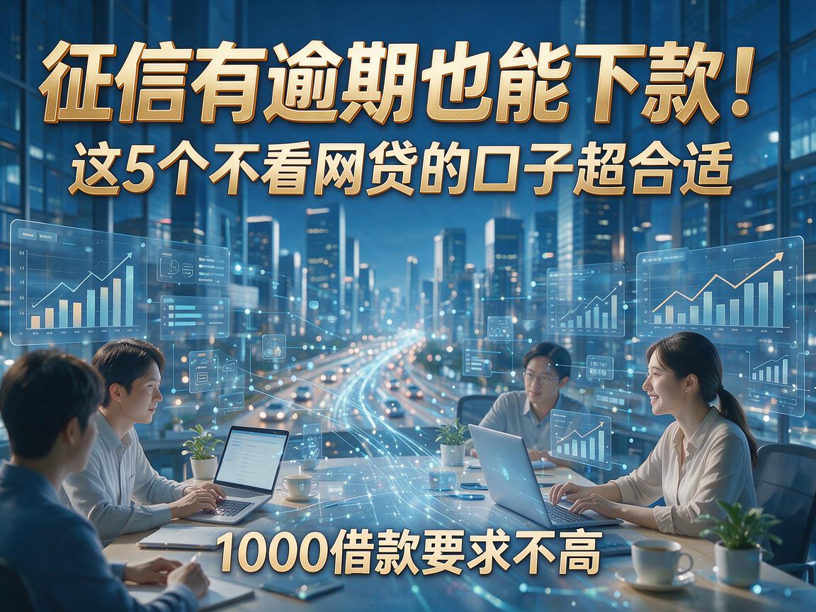 征信有逾期也能下款！这5个不看网贷的口子超合适，1000借款要求不高