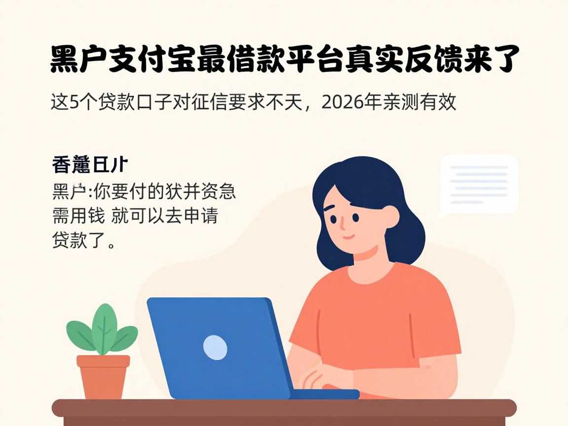 黑户支付宝最新借款平台真实反馈来了!这5个贷款口子对征信要求不高,2026年亲测有效