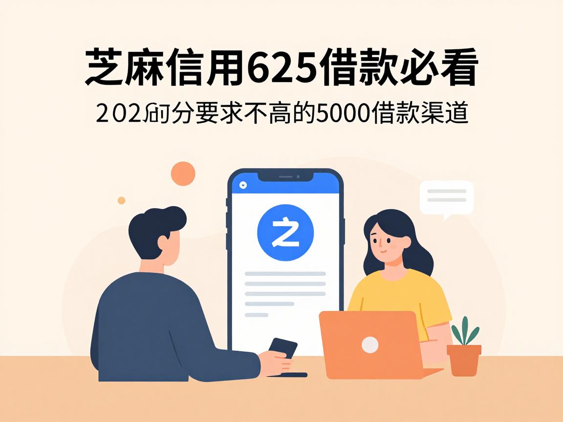 芝麻信用625借款必看!2026应急首选渠道,附5个对芝麻分要求不高的5000借款软件