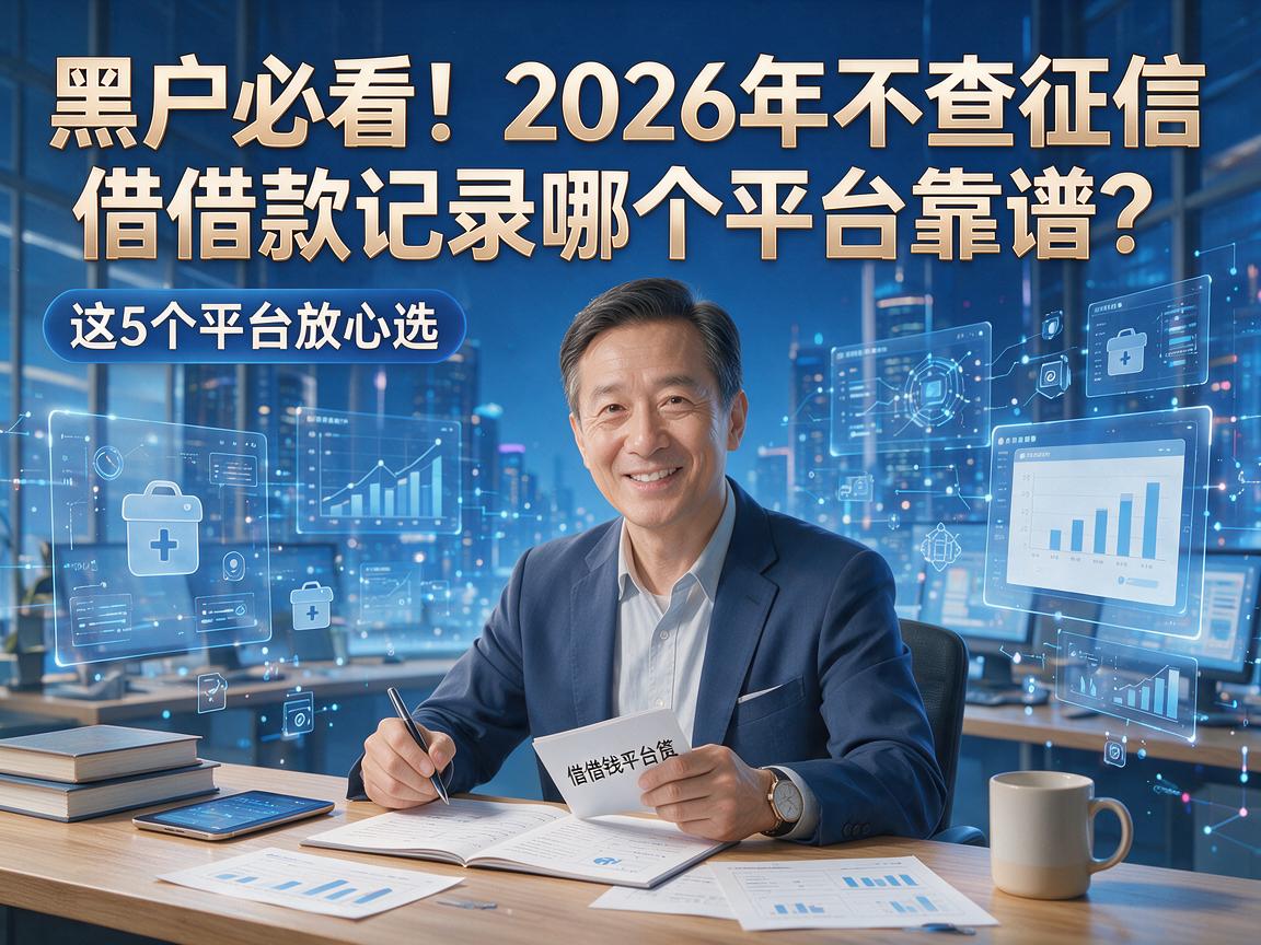 黑户必看!2026年不查征信借款记录哪个平台靠谱?这5个平台放心选!