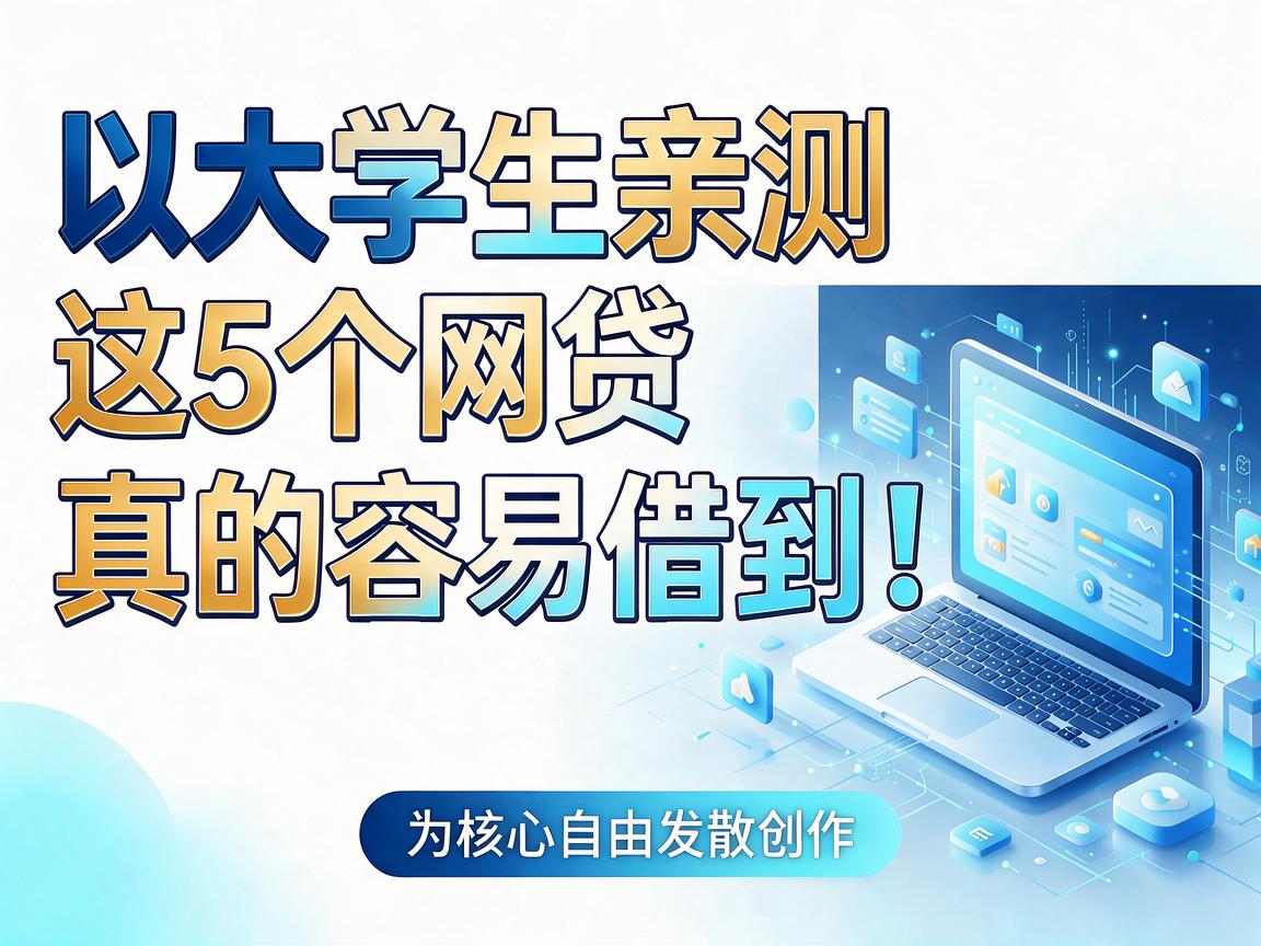 大学生亲测这5个网贷,真的容易借到!